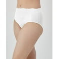 thumbnail image 2 of Women's Bali DFPC61 Passion For Comfort Brief Panty (White w/ Lace 7), 2 of 6