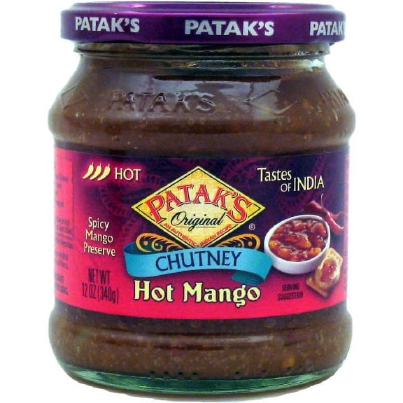 Patak's Hot Mango Chutney 12 oz. - EACH