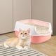 thumbnail image 4 of Caja de arena para gatos/Caja de arena abierta/Inodoro para gatos/Caja de arena para gatos con pantalla lateral para Rosa, 4 of 9