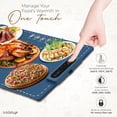 thumbnail image 4 of VIDONIO Portable Electric Warming Mat for Food, 6-Level Temp & 5 Timer Settings, Navy Blue, 4 of 12