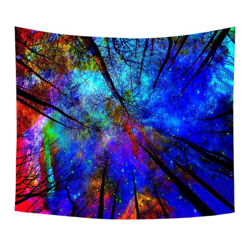 Misty Forest Tapestry Wall Hanging Nature Landscape Tapestry Sunshine ...