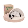 thumbnail image 1 of Cama Ortopédica Furhaven Crema con Manta de Sherpa y Gamuza para Mascotas, 1 of 12