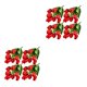 thumbnail image 3 of Toystoory 4X flores artificiales 9 cabezas ramo falso boda tulipanes flor decorativa interior exterior para jardín suministros rojo Rojo 2Conjunto, 3 of 6
