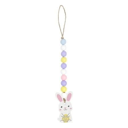 

Mistletoe Ball Hanging Large New Easter Holiday Colorful Wood Bead String Creative Decoration Pendant Home Chandelier Decorative