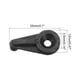 thumbnail image 2 of Kit de Clips de Retención de Vidrio, Soporte de Clips para Puertas de Vidrio de Gabinete de 1 pulgada con Tornillos 50Set Negro, 2 of 7