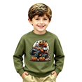 thumbnail image 3 of Likimi Toddler Girls Halloween Sweatshirts Hallowmas Cartoon Print Crew Neck Sweatshirt For Girls Long Sleeve Loose Fit Comfort Pullover Size 9-10 Years, 3 of 3