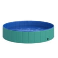 thumbnail image 2 of PawHut Foldable Dog Bath Pool Portable Swimming Pool, 12" x 55", Green, 2 of 9