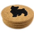 Dog Gift Cork Drink Coasters Set of 4 Basic Design Dog Decor Perfect