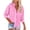 Pink, variant on Spring Tops for Women Womens Tops Fall Clothes Womens Color Button up Shirts V Neck Loose Blouse Long Sleeve Casual Work Tunic Tops with Pocket Beige S