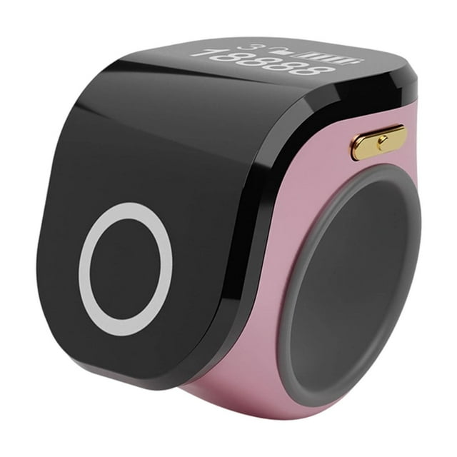 Oliegs Boxbollen Finger Counter Ring Digital Finger Smart Ring Electronic Finger Counter Adjustable Type C Motion Counting Prayer Counter Walking