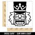 thumbnail image 2 of Happy Smiling Christmas Nutcracker Face Square Rubber Stamp Stamping Scrapbooking Crafting - Small 1.25in, 2 of 7