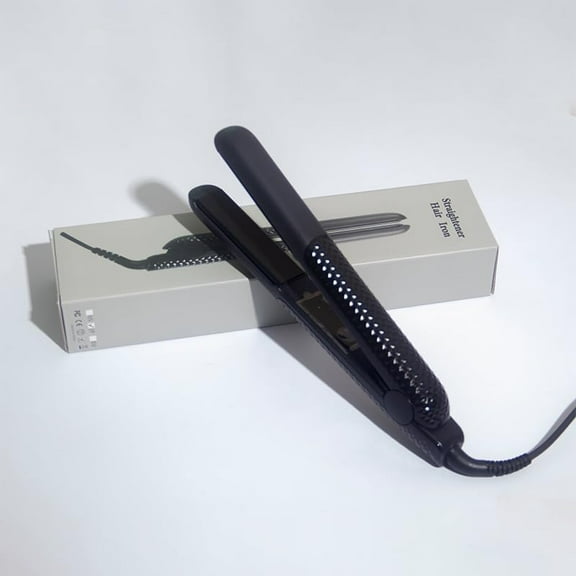 Professional Hair Straightener with Ceramic Plate and Rubber Design, Power Button