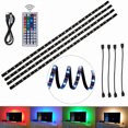 thumbnail image 1 of LED Strip Lights USB Powered, 4 * 0.5M Tv Backlights, LED Strip Lights with Remote for TV Backligh(Remote Control + Mobile Bluetooth), 1 of 7
