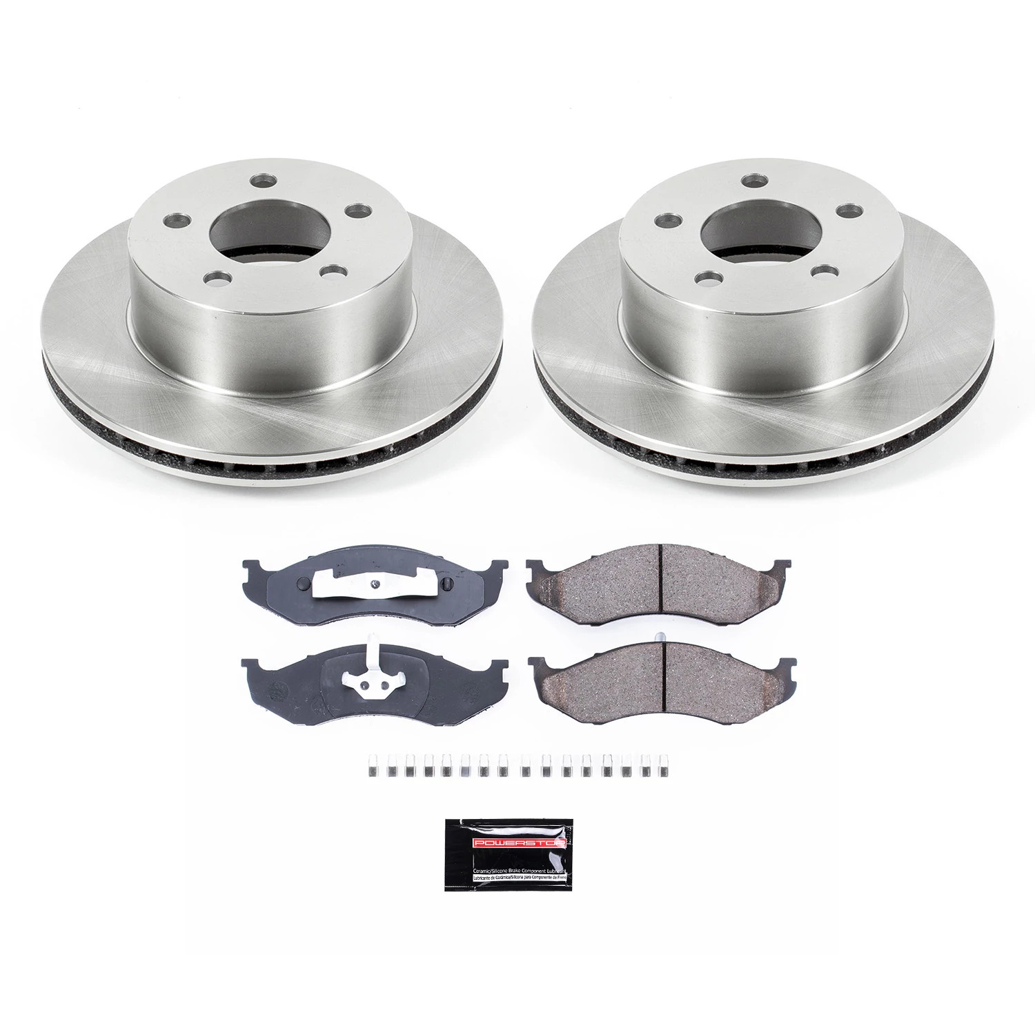 Power Stop Front Stock Replacement Brake Pad and Rotor Kit KOE2119