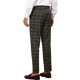 thumbnail image 3 of Pantalones de cuadros INSPIRE CHIC para hombre, con frente plano y corte recto, talla 36, negro y marrón, 3 of 5