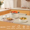 thumbnail image 2 of Dezin Electric Cooker, 2L Non-Stick Saut&Atilde;&copy; Pan, Rapid Noodles Cooker, Mini Pot for Steak, Egg, Fried Rice, Ramen, Oatmeal, Soup with Power Adjustme, 2 of 7