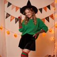 thumbnail image 6 of Dweltoz Striped Thigh High Socks for Women Extra Long Stockings with Fingerless Arm Warmer Halloween Christmas Cosplay Knitted Set, 6 of 6