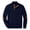 Navy#023, variant on UDAUDU Men's Cable Knit Sweater Casual Stand Collar Vintage Sweatshirt Button Knitted Fall Winter Pullover with Elbow Patches White 4XL