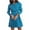 Blue, variant on Lilgiuy Women's Casual Solid Turn Down Collar Jacket Long Sleeve Coat Outerwear Blazer(Blue,4) Winter Fashion 2022