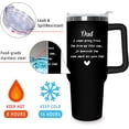 thumbnail image 2 of Fathers Day Gift For Dad - Birthday Gifts For Dad From Daughter, Son, Kids - Husband Gifts - Unique Birthday Present Ideas For Father, Husband, New Dad, Bonus Dad From Daughter, Son - 40 Oz Tumbler, 2 of 5
