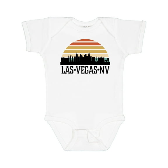 Inktastic Las Vegas Nevada Skyline Retro Boys or Girls Baby Bodysuit