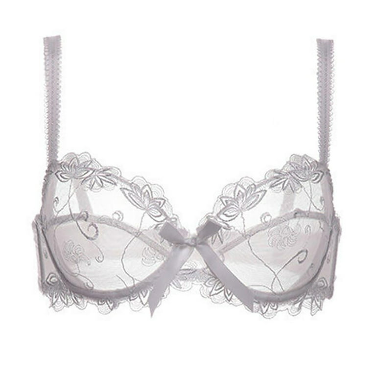Buy A-GG White Broderie Full Cup Padded Bra 36A, Bras