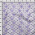 thumbnail image 4 of oneOone Georgette Viscose Violet Fabric Asian Tile Traditional Sewing Craft Projects Fabric Prints By Yard 42 Inch Wide, 4 of 4