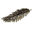 thumbnail image 1 of Clip de Pelo Pasador Horquilla Bronce Antiguo jinwen Forma de Pluma Hojas 2 piezas, 1 of 8