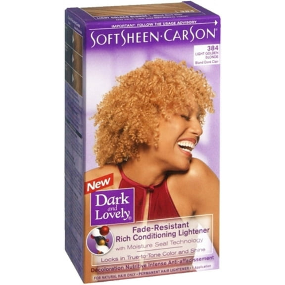 Dark and Lovely Fade Resistant Rich Conditioning Lightener, [384] Light Golden Blonde 1 Each - (Pack of 6)
