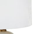 thumbnail image 5 of DecMode 19" Ribbed White Table Lamp with White Microfiber Shade, 5 of 10