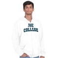 thumbnail image 4 of Joe College Student Drinking Party Men's Big & Tall Graphic Zip Up Hoodie Brisco Brands 4X, 4 of 5