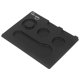 thumbnail image 3 of Alfombrilla para compactar café, portátil, PVC, parte trasera pulida, antideslizante, almohadilla para apisonar café, para Bar, cafetería, hogar, negro, 3 of 14