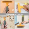 thumbnail image 5 of LOLIPPYY Orange Plastic Dog Detangler Brush for Pets, 1 Pack - Easy and Gentle Grooming Tool for Dogs and Cats, 5 of 7