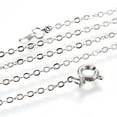 thumbnail image 2 of Brass Cable Chain Necklaces Nickel Free Platinum 18 inch(45.7cm) 2x1.5mm, 2 of 2