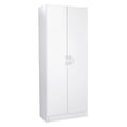 thumbnail image 3 of Kitchen Pantry Cabinet, 60" Tall Freestanding Food Storage, 3 Adjustable Shelves, Engineered Wood Utility Cupboard for Kitchen Dining Room - 110LBS Capacity, 3 of 9