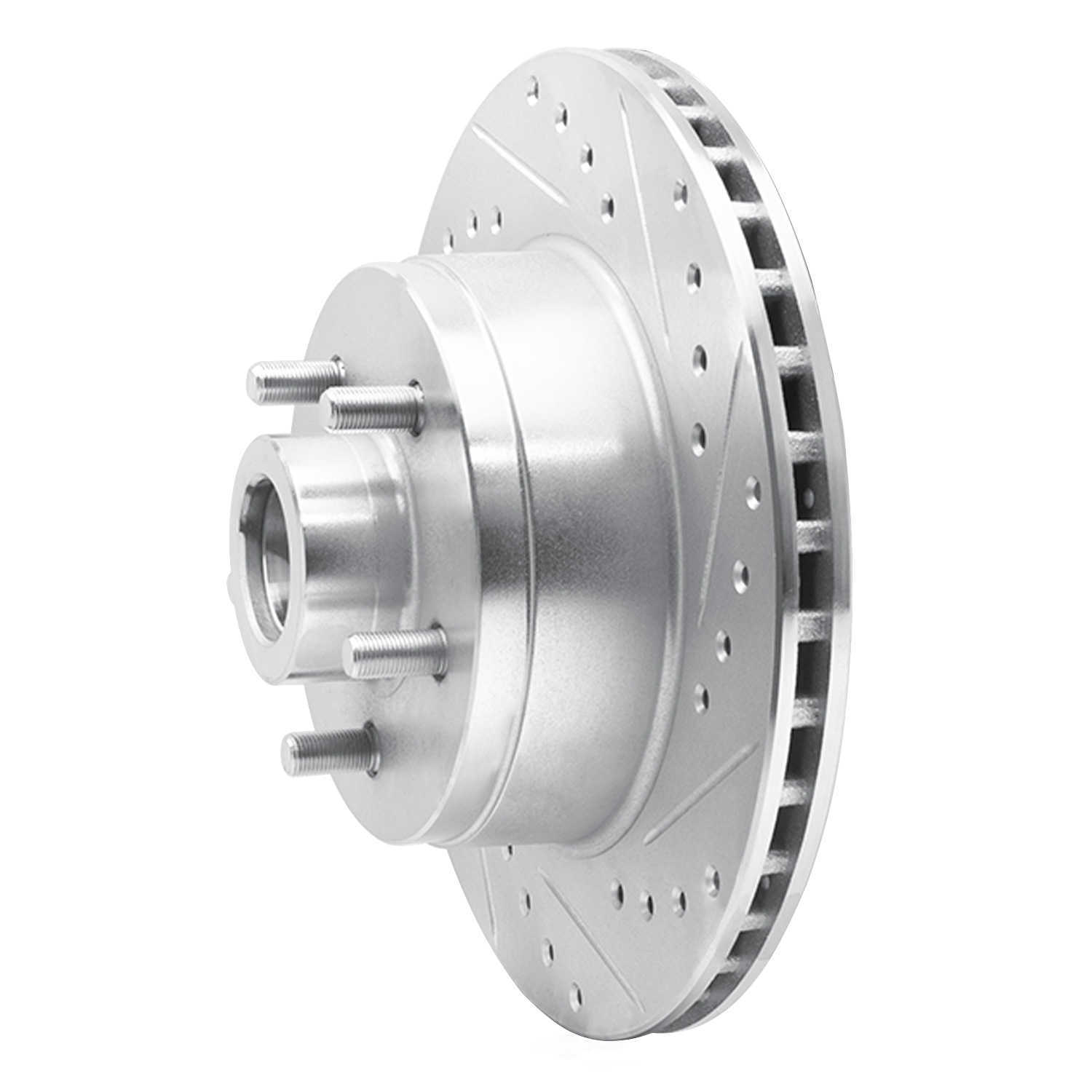 Dynamic Friction Company 631-40065R DFC Brake Rotor - Drilled And Slotted - Silver