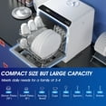 thumbnail image 3 of AIRMSEN Lave-vaisselle de Comptoir Portable avec Réservoir d'Eau Intégré de 5 Litres et Fonction de Séchage à l'Air, 5 Programmes de Lavage, AE-TDQR03, 3 of 10