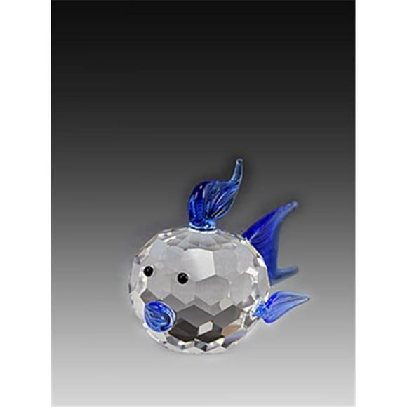 951-40Blue 2.83 L x 1.65 H in. Crystal Fish Sea Figurines