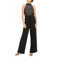 thumbnail image 1 of Mono con parte superior de encaje Ultra Flirt para mujer, negro, extragrande, 1 of 2