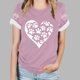 thumbnail image 2 of Tops Y Blusas de las Mujeres Estampadas Cuello Redondo Manga Corta, Poliéster Casual Top para Diario, Fiesta Y Todas las Estaciones, 2 of 8