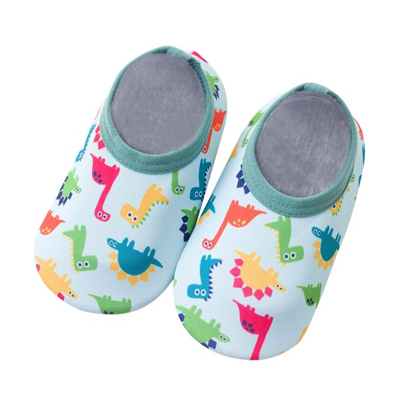 Odeerbi Toddler Girls Boys Non-slip Socks Breathable Indoor Socks Kids Cartoon Print Hot Pink