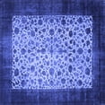 thumbnail image 1 of Ahgly Company Indoor Square Persian Blue Bohemian Area Rugs, 4' Square, 1 of 4