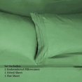thumbnail image 2 of 4 PC Light Green Sheet Set 2000 Embroidery Soft Cozy 12" Deep Pocket Queen, 2 of 4