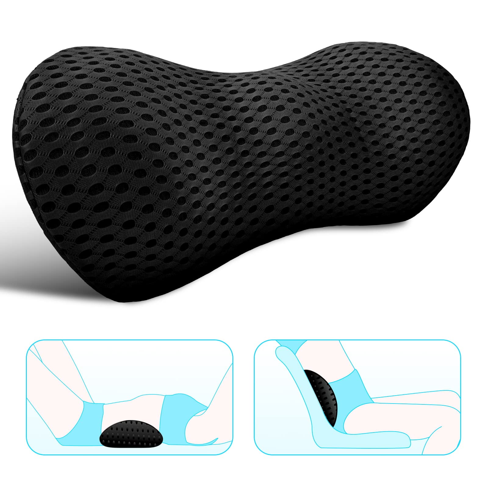 Lumbar Support Pillow Memory Foam Lumbar Pillow for Low Back Pain