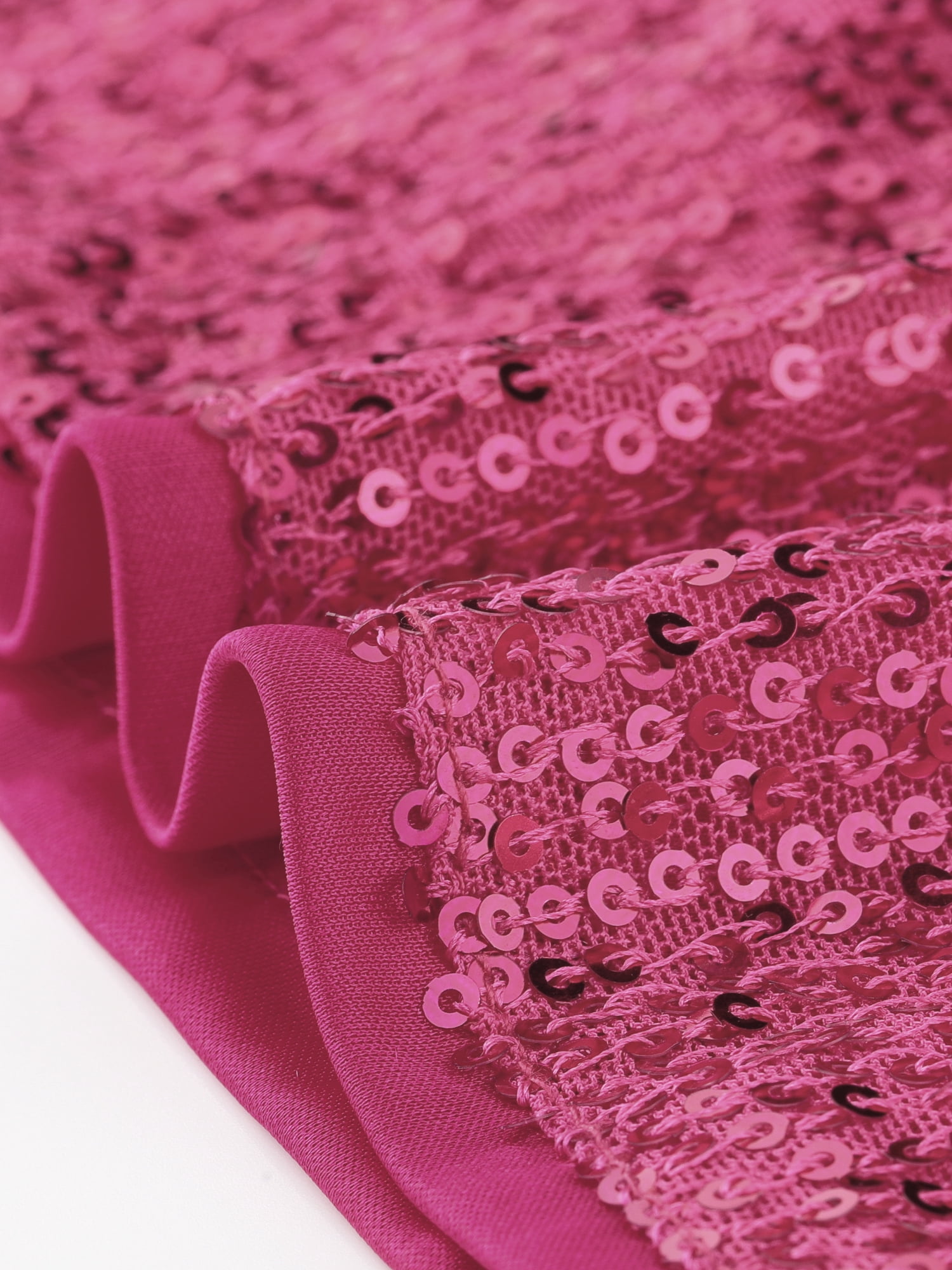 DARING DIVA Spaghetti Straps  Sequin Cocktail Party Mini Dress XS Hot Pink