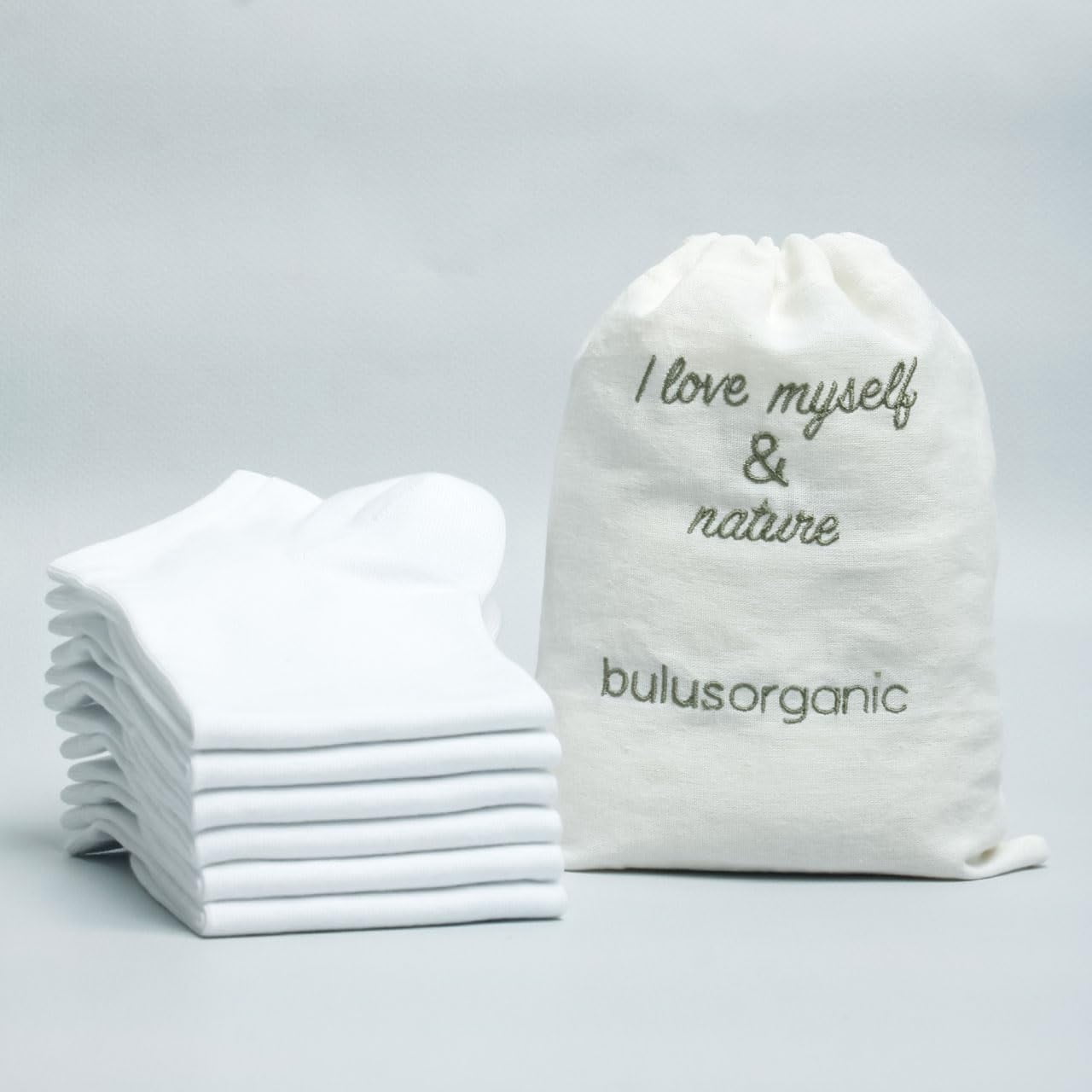 Bulusorganic Ankle Socks - 100% Organic Cotton Sneaker Socks, Invisible Low Cut, 6-Pack for Women & Men