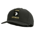 thumbnail image 2 of 101st Airborne Veteran Embroidered Solid Cotton Twill Pro Style Cap - Charcoal OSFM, 2 of 5