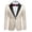 1 - Beige White, variant on Mens Floral Tux Blazer Suit Jacket Wedding Dinner Ceremony Luxury Tuxedo