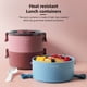 thumbnail image 2 of Naiovety Contenedores de fiambrera conveniente caja de microondas resistente al calor redondeada contenedor de comidas para estudiantes con asa para Mostrada Typ 3 Naiovety HA059316-03, 2 of 6
