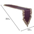 thumbnail image 5 of Gold Lace Plum Table Runner - Dresser Scarf European Embroidery - Perfect for Fall Autumn Thanksgiving Kitchen Dining Room Home Decor Wedding Receptions - 14 x 108 inches - The Anyce Collection, 5 of 7